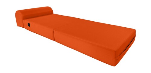 Orange sleeper chair - sleeper,