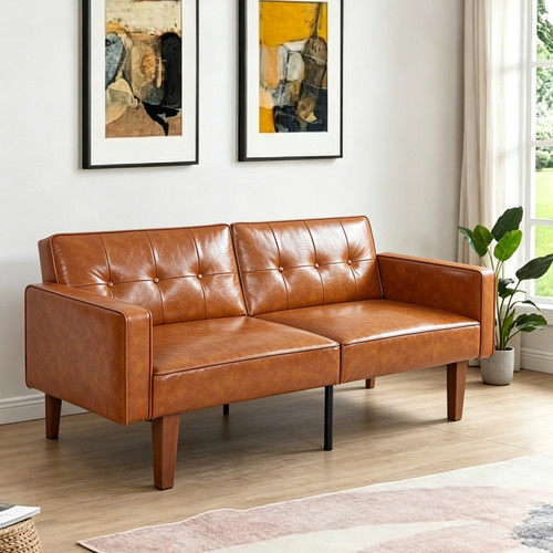 Modern classic futon sofa - 68",