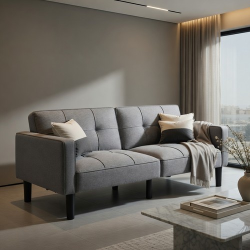 Full modern linen - full, futon