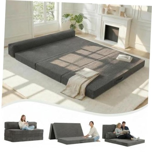 Queen grey tri folding - queen, tri-folding