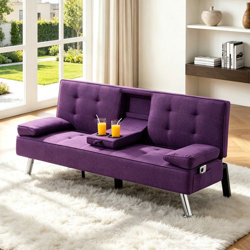 Polyester futon sofa bed - futon,