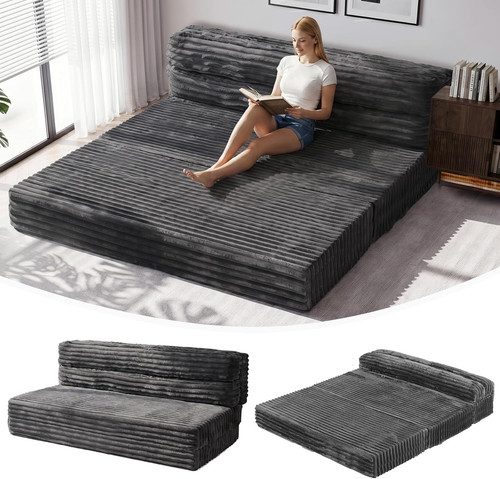 Tri fold futon sofa bed - sofa, bed,